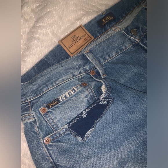 Polo Ralph Lauren Women's Patchwork Slim Boyfriend Jeans - Picture 2 of 7